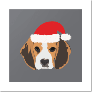 Christmas Beagle Posters and Art